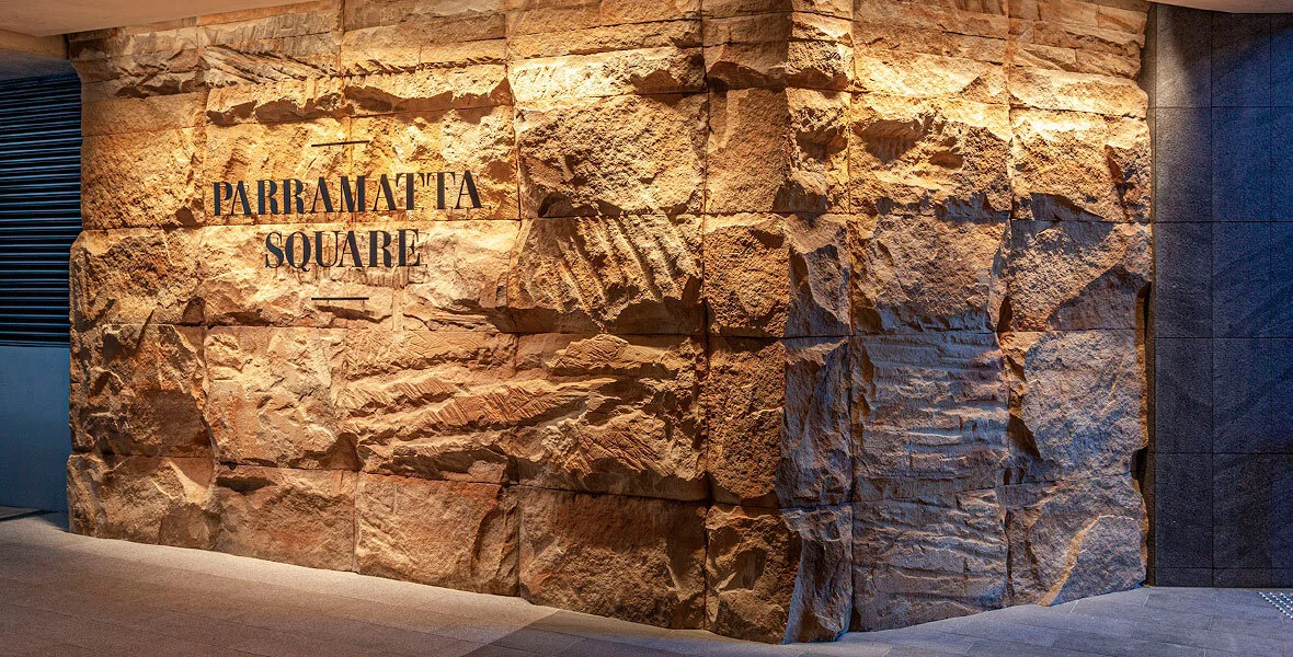 Sandstone Wall Parramatta Square