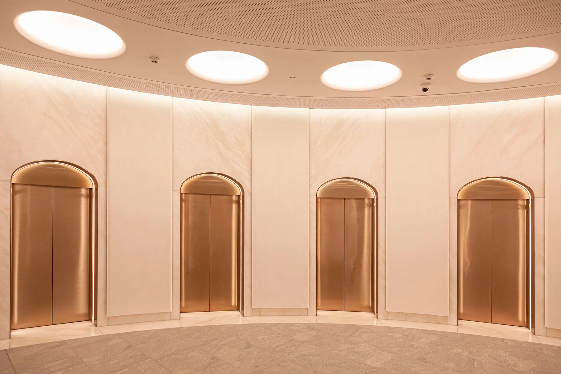 Painted Finish Elevates Lobby Space at 388 George St