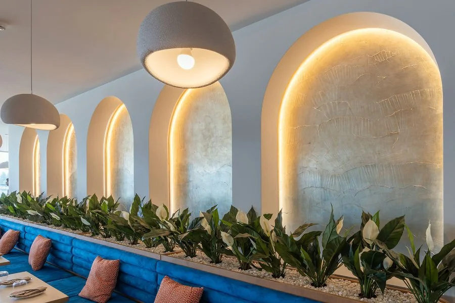 Mediterranean textures and tones at Georges River Sailing Club