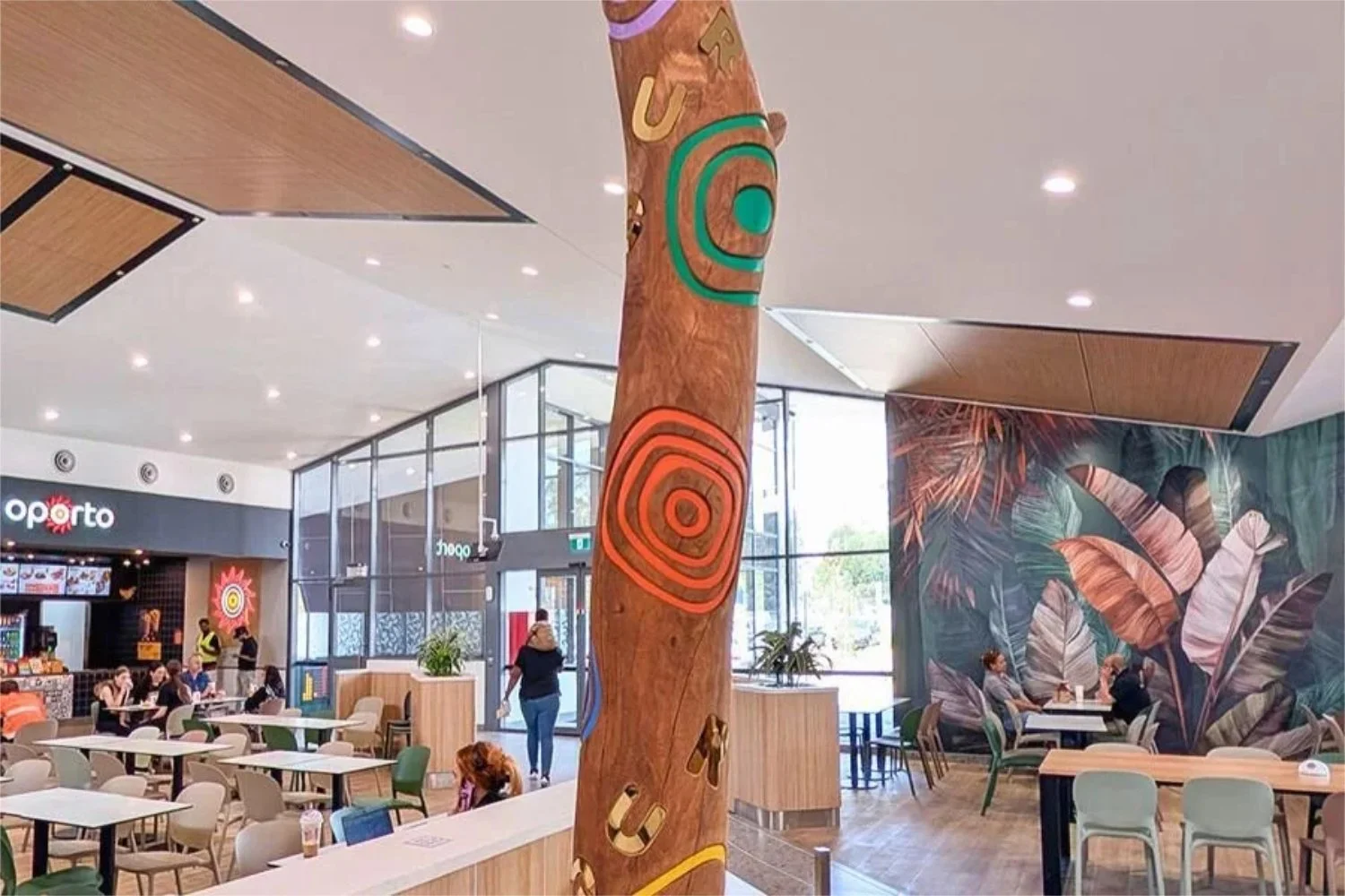 Contemporary Scarred Tree at M4 Service Centre