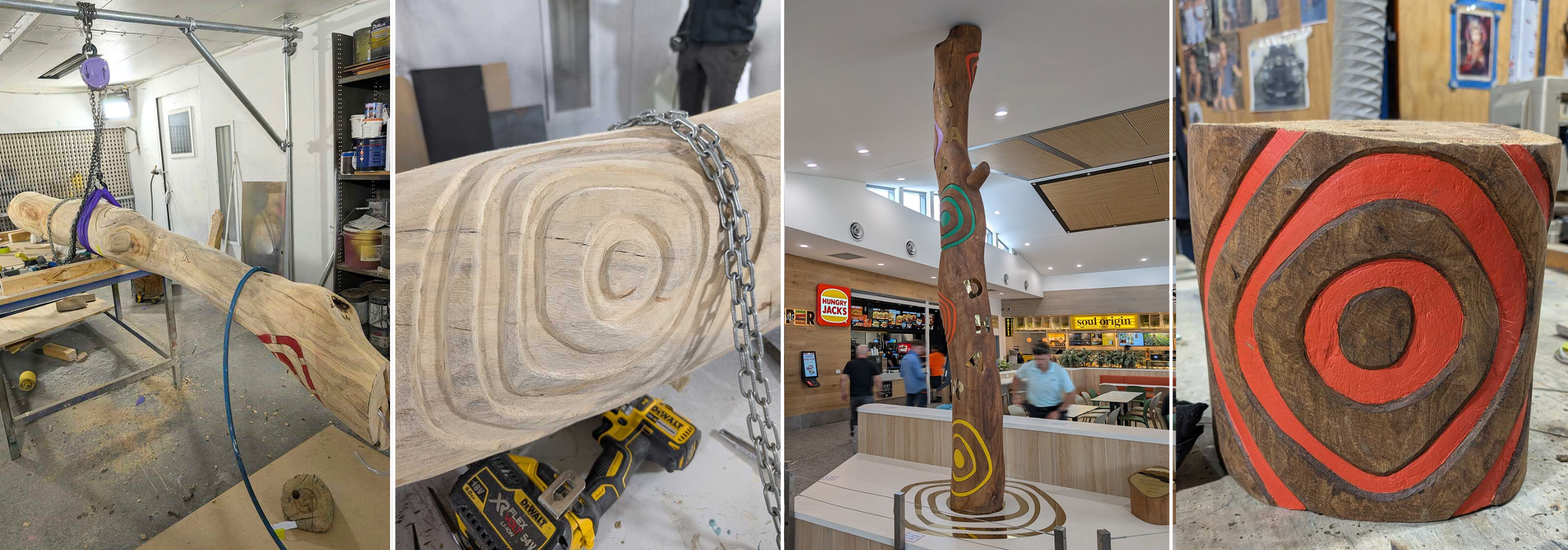 fabricating contemporary scarred three for M4 service centre