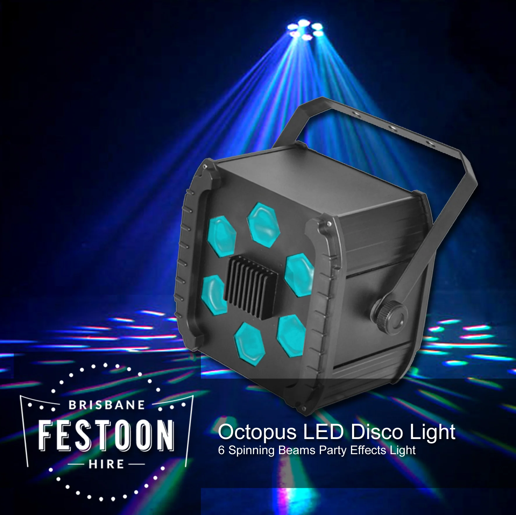 LED Astro Ball Disco Light Hire — Brisbane Festoon Hire