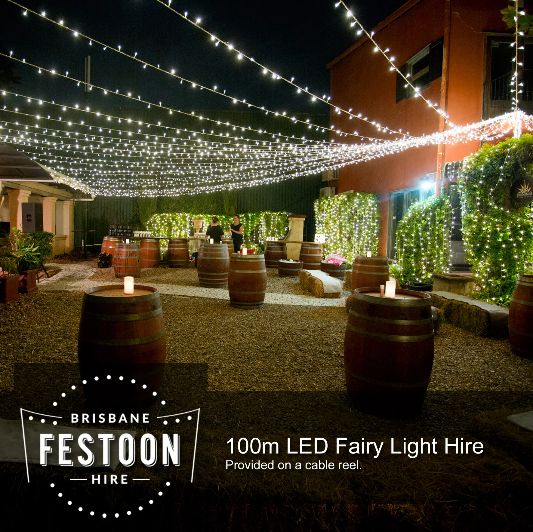100m Warm White LED Fairy Light Hire