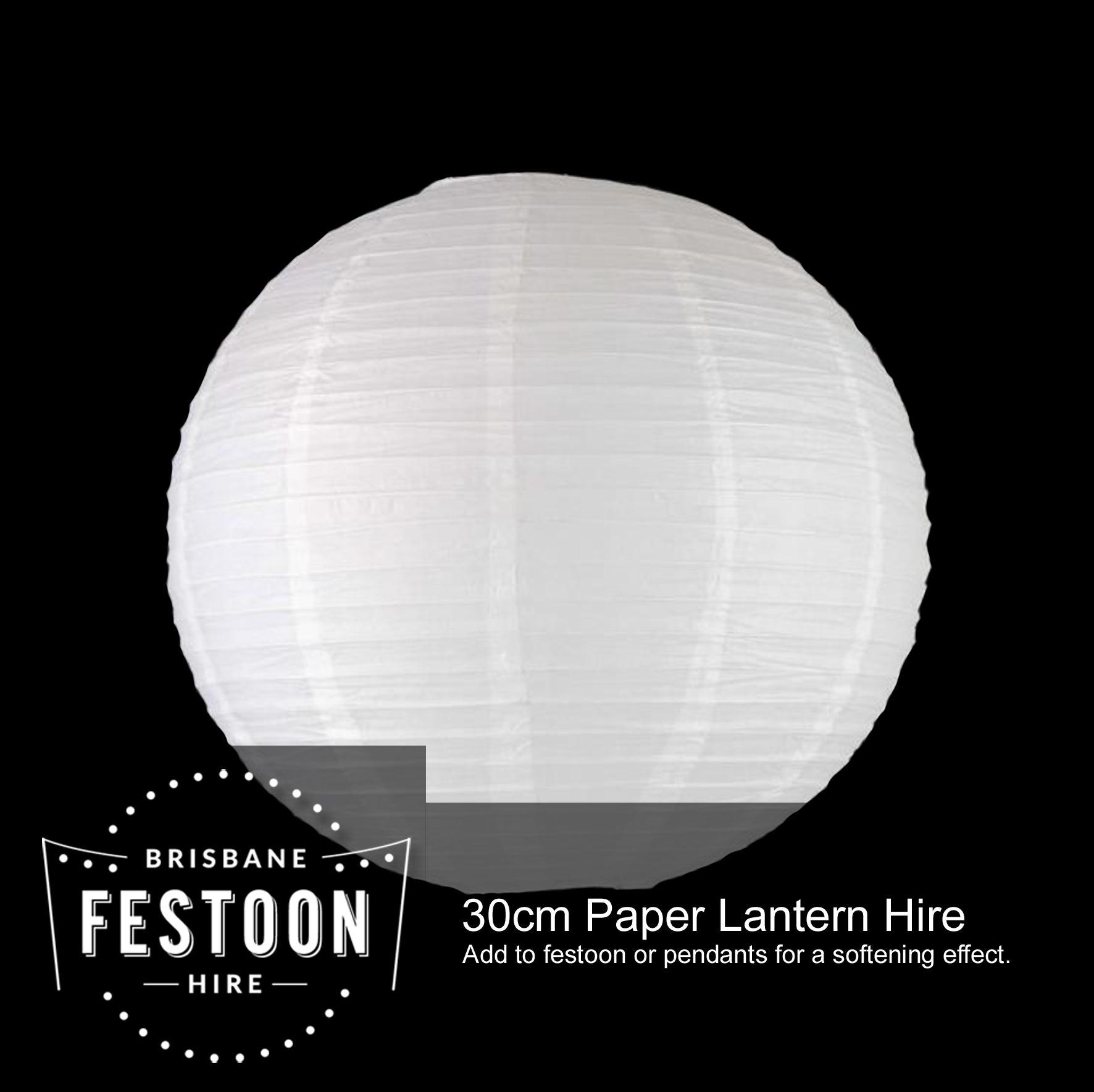30cm Paper Lantern Hire