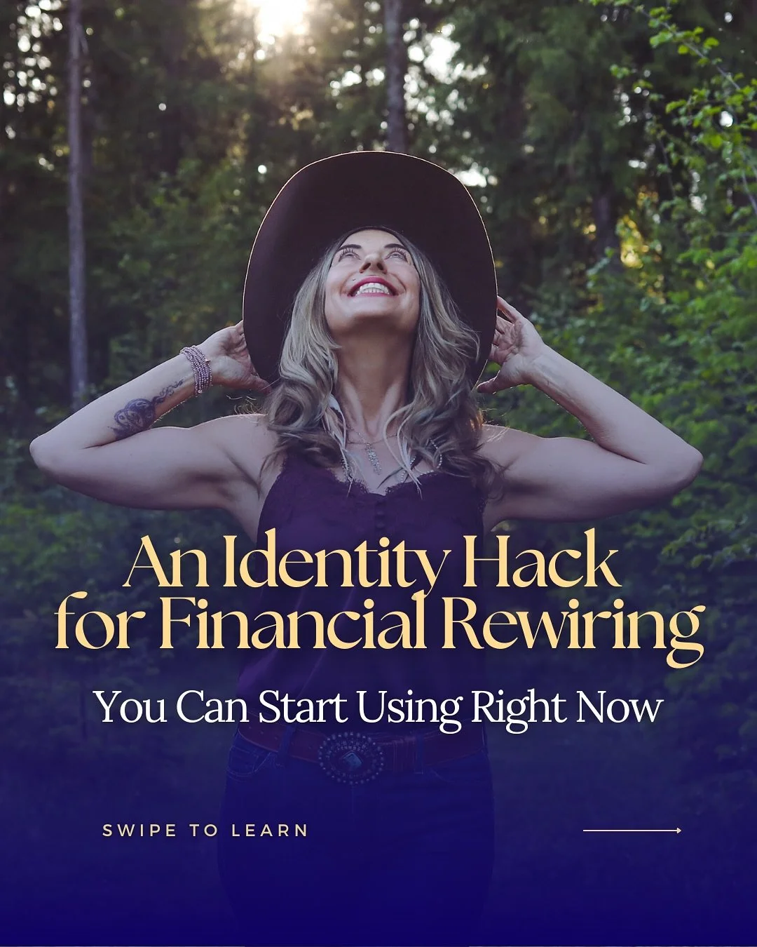 Identity shapes your income, your earning power, your wealth, and your relationship with money.

Here&rsquo;s a quick, powerful way to begin rewiring your identity for sustainable wealth.

👉 Swipe through to learn.

Try it out this week and let me k