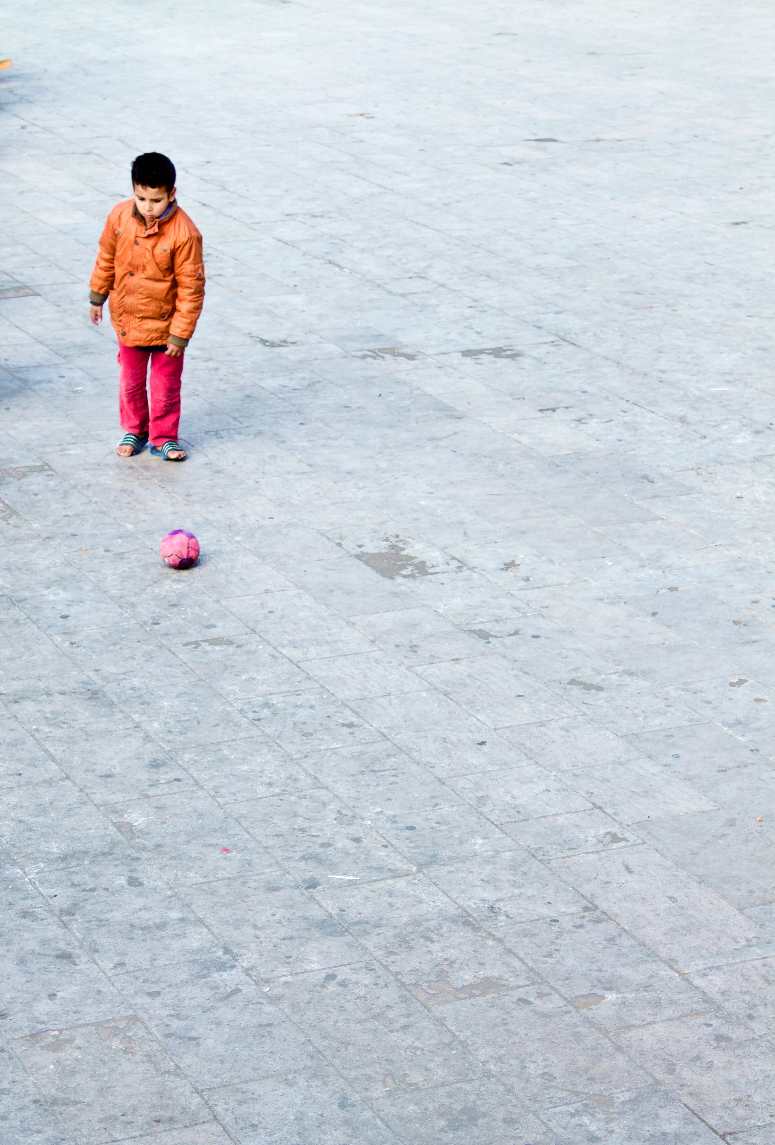 Football with friends, Fes, 2017.