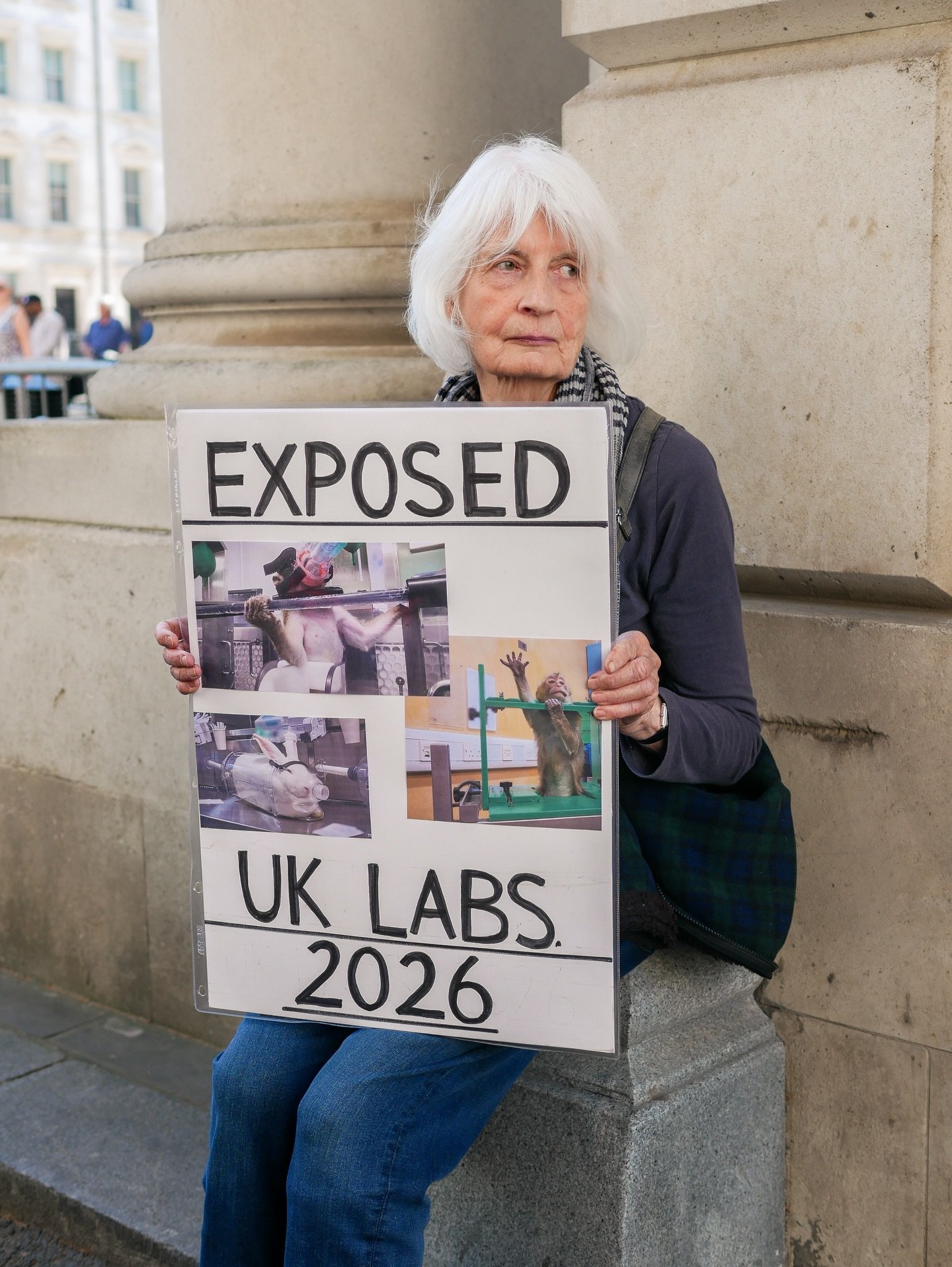 Protesters gathered today in Trafalgar Square to mark World Day for Animals in Laboratories, calling for an end to the use of animals in scientific testing. 

The annual demonstration seeks to draw attention to practices that often remain out of publ