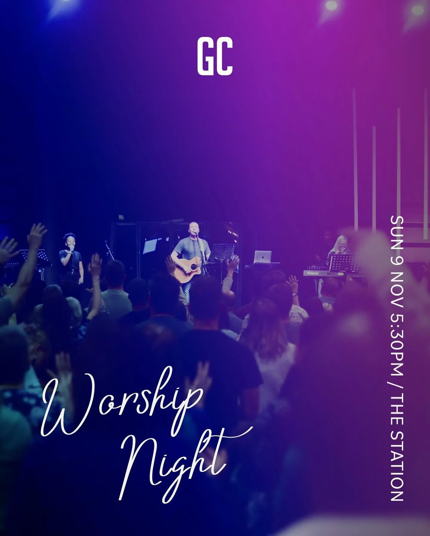 We are so pumped to worship the KING together on the 9th November at 5:30pm. Come and join us at The Station for a wonderful worship night ❤️&zwj;🔥