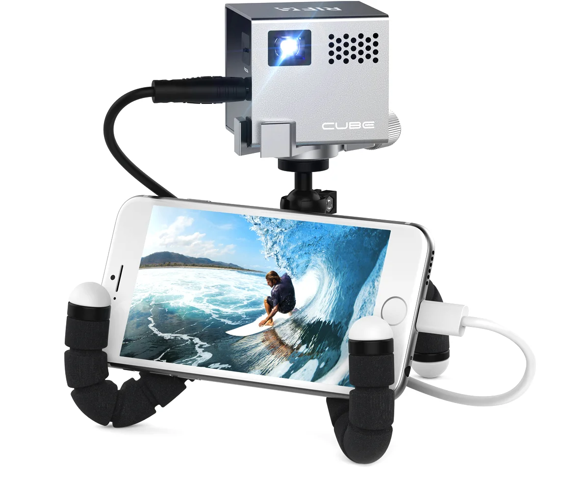 RIF6 CUBE Pico Video Projector 