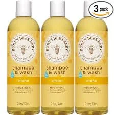 Burt's Bees Baby Shampoo & Wash, Original, 12 Ounces (Pack of 3)