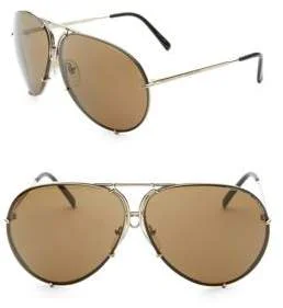 Porsche Design P'8478 69MM Interchangeable Aviator Sunglasses