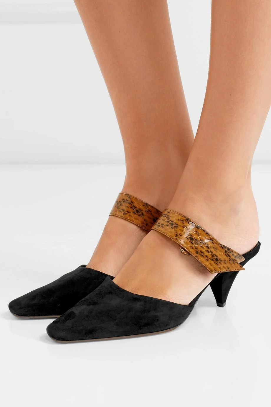Neous - Seven Suede And Elaphe Mules