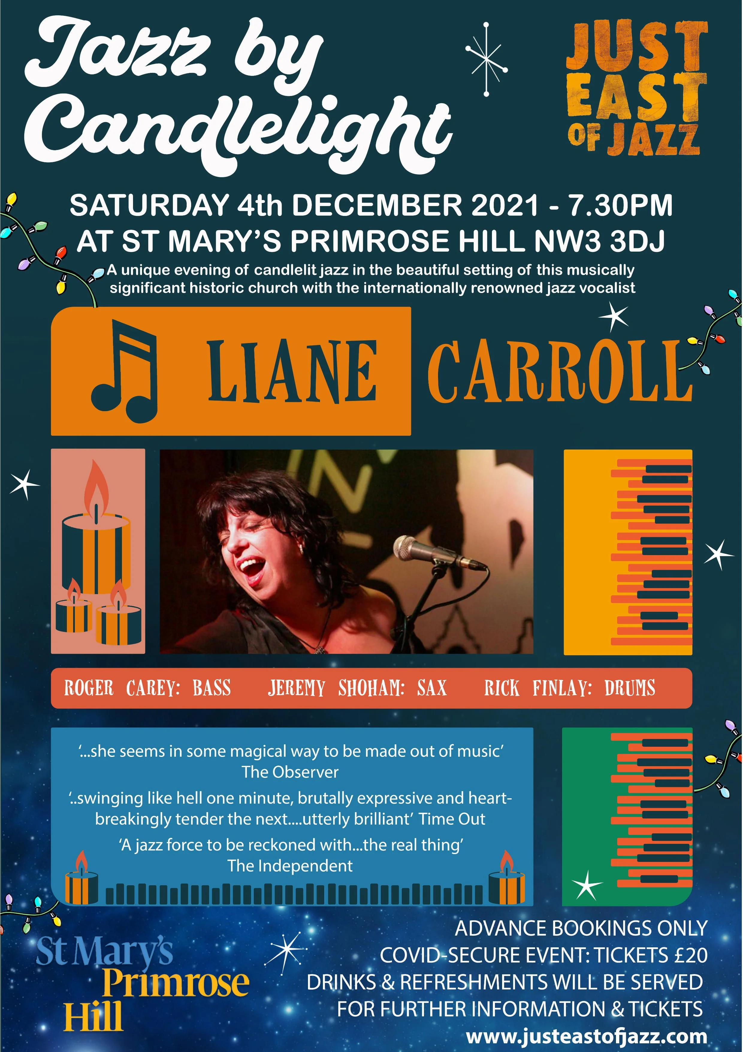 Jazz by Candlelight — St Marys Primrose Hill