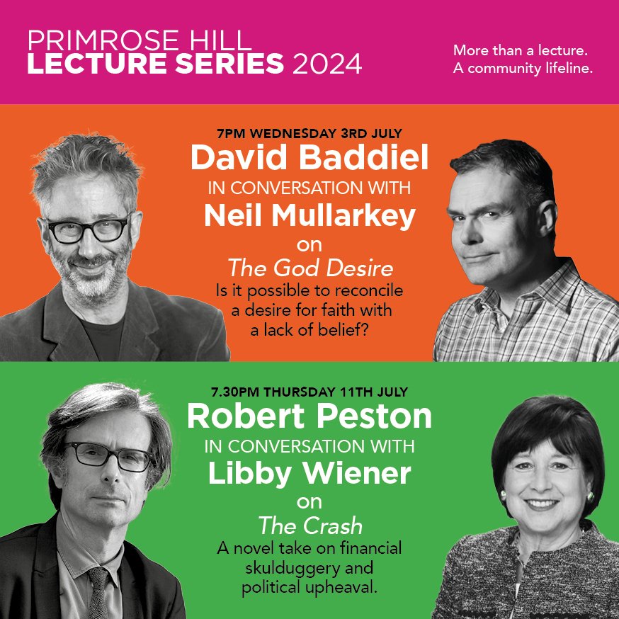 Primrose Hill Lecture Series is back!