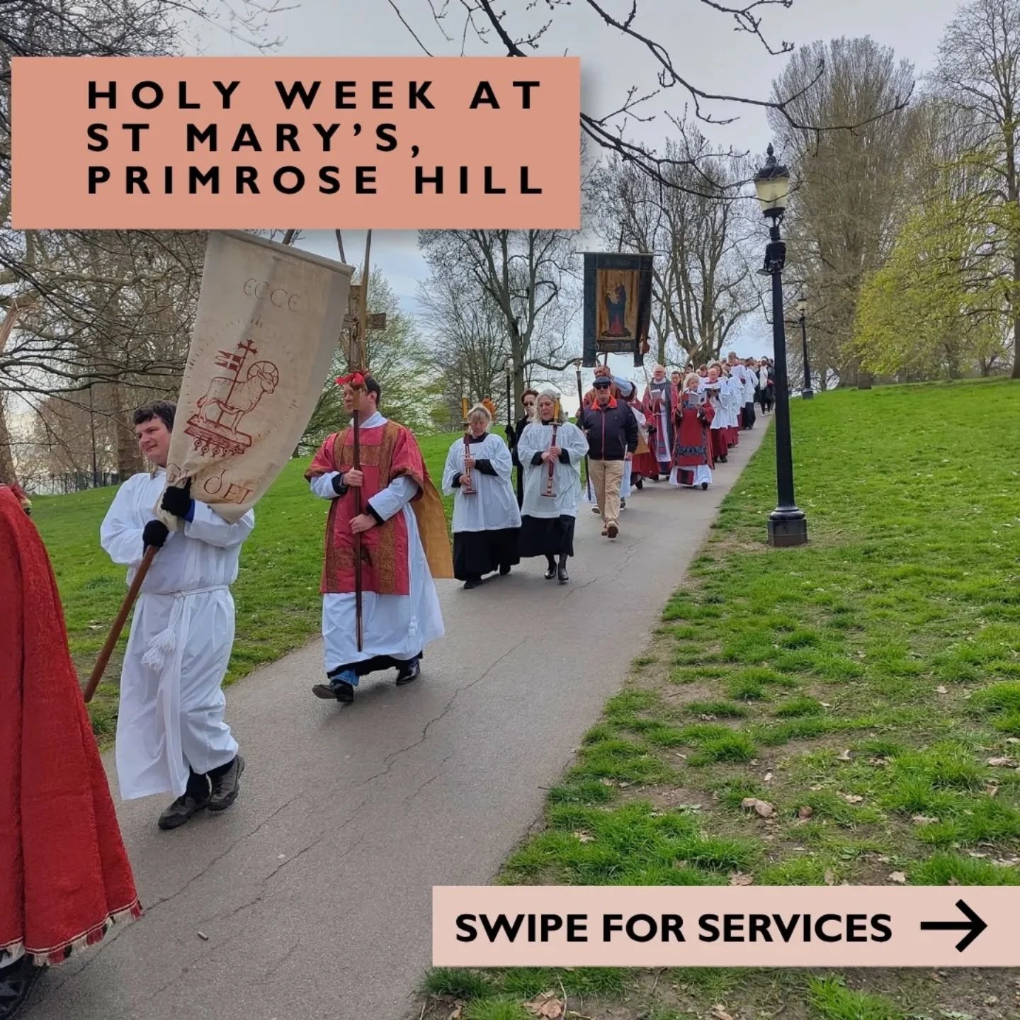 Holy Week is this week - swipe through to see all our services!