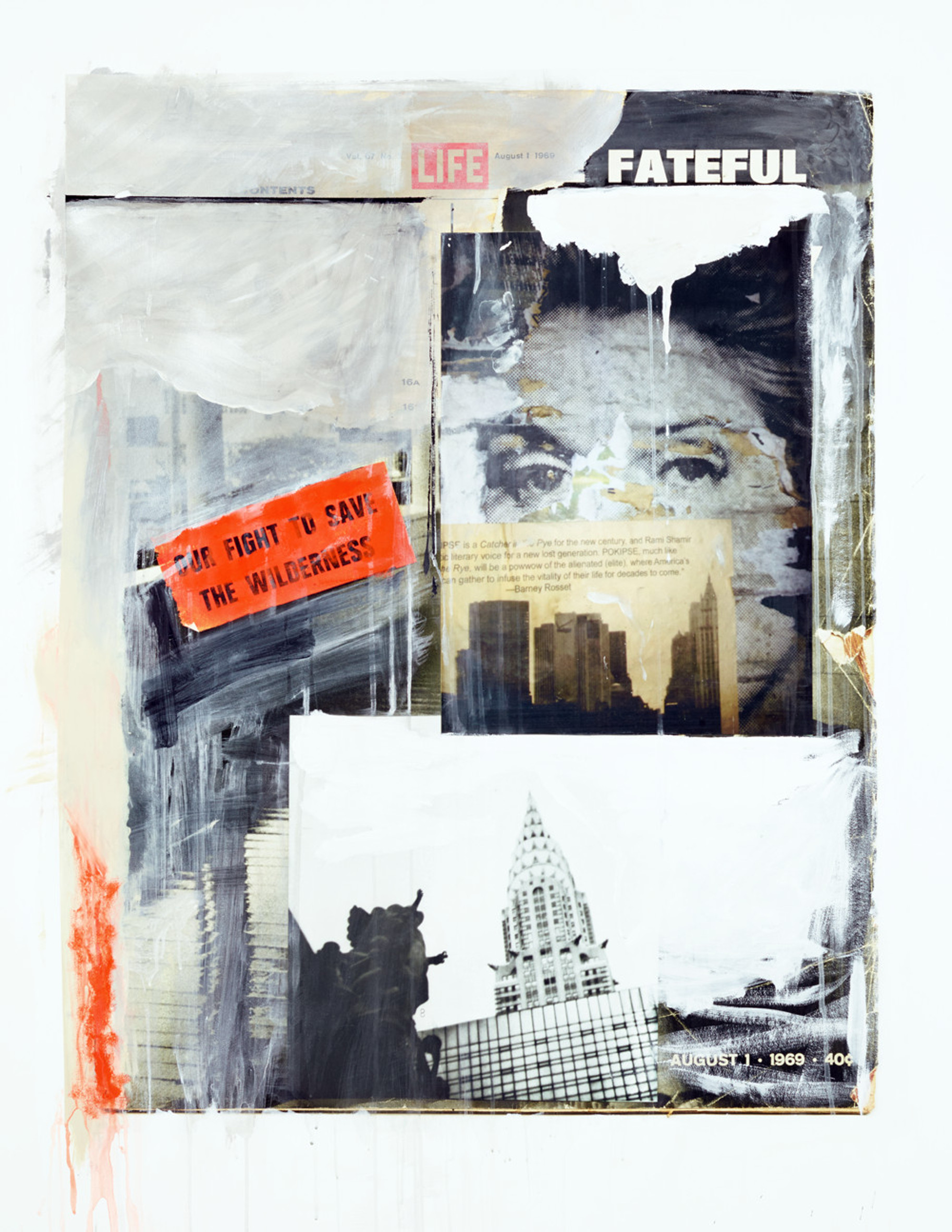Francesca Galliani, For fight to save the wilderness , 2015, tecnica mista su carta, 175 x 125 cm, courtesy Francesca Galliani / Riccardo Costantini Contemporary