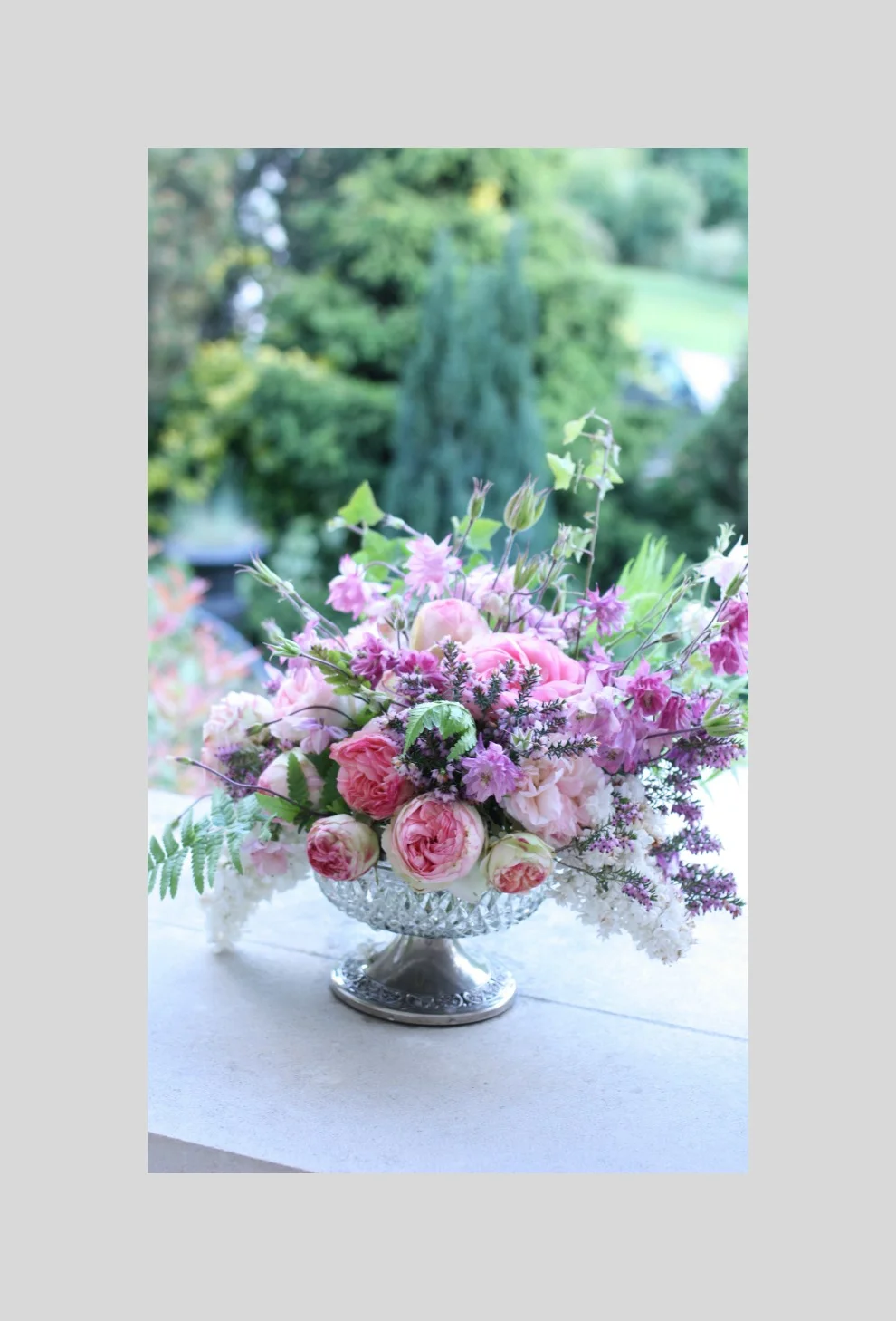 pastel bouquet from the garden