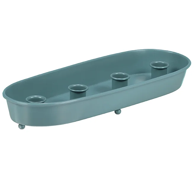 BCS125 Metal Candle Platter Oval Pompadour 655x607.jpg
