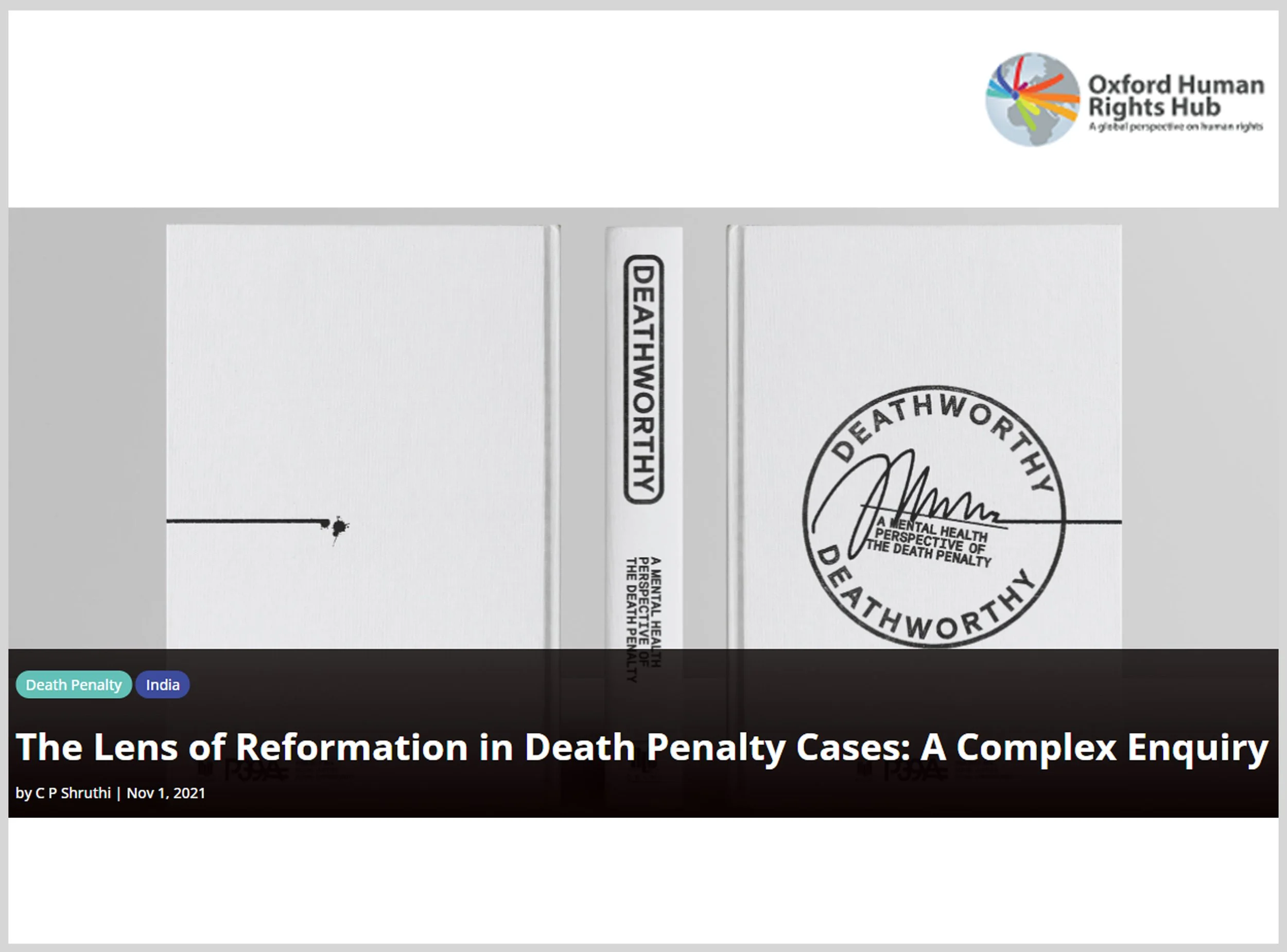 The Lens of Reformation in Death Penalty Cases: A Complex Enquiry