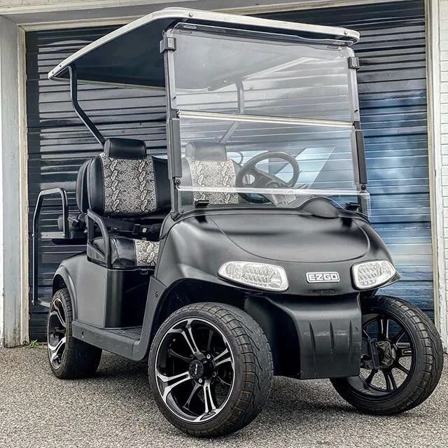 Whether it’s at the track, on the streets of NC or just cruising around my property, @ezgovehicles never lets me down! πΊπ #EZGOLiveLarger