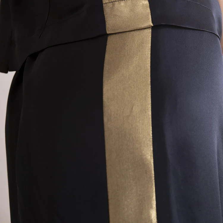 pantalone palazzo elegante nero