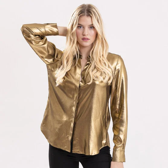 camicia dorata donna