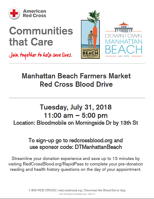 American Red Cross Blood Drive at the Farmers Market