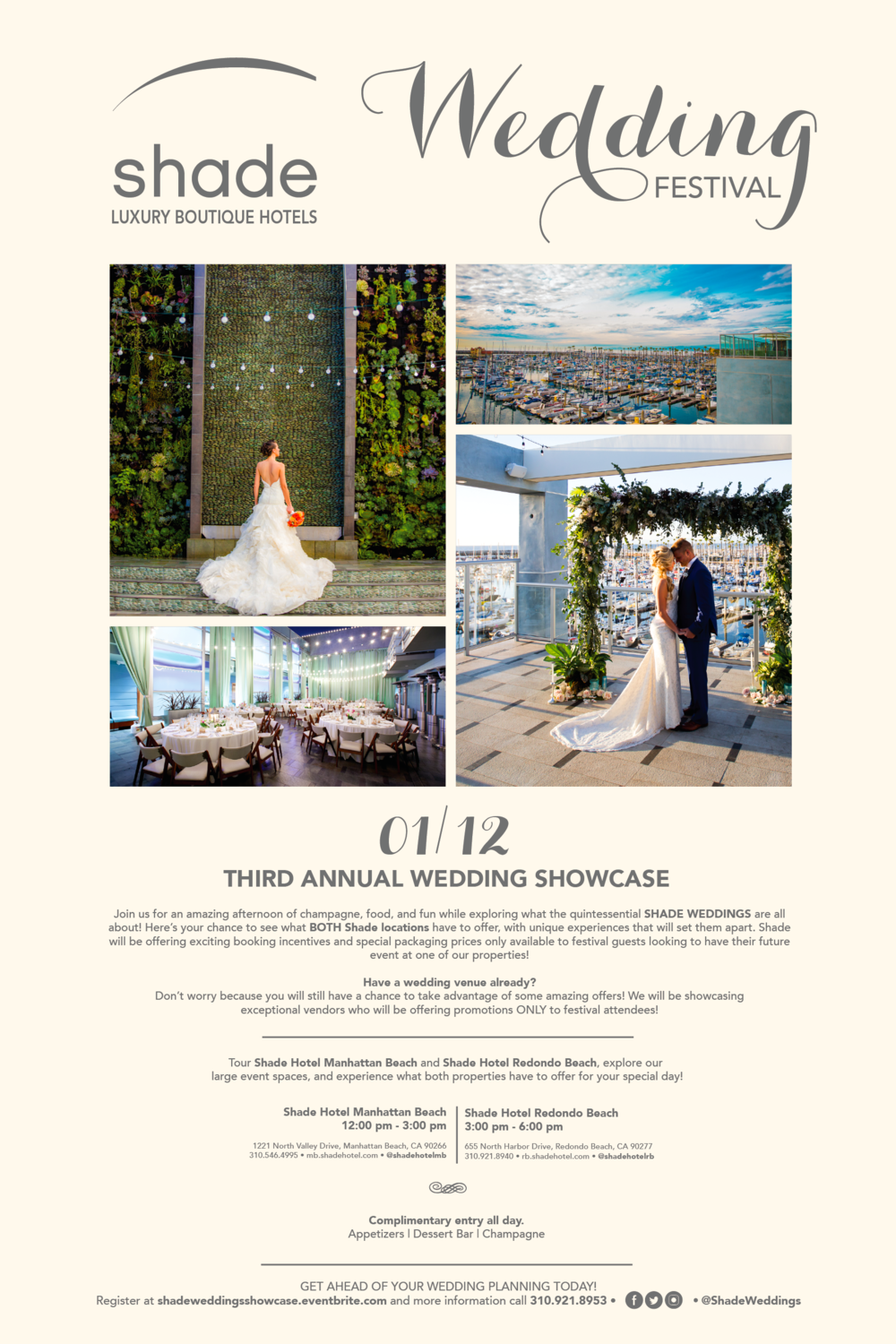 3rd Annual Shade Weddings Showcase Downtown Manhattan Beach