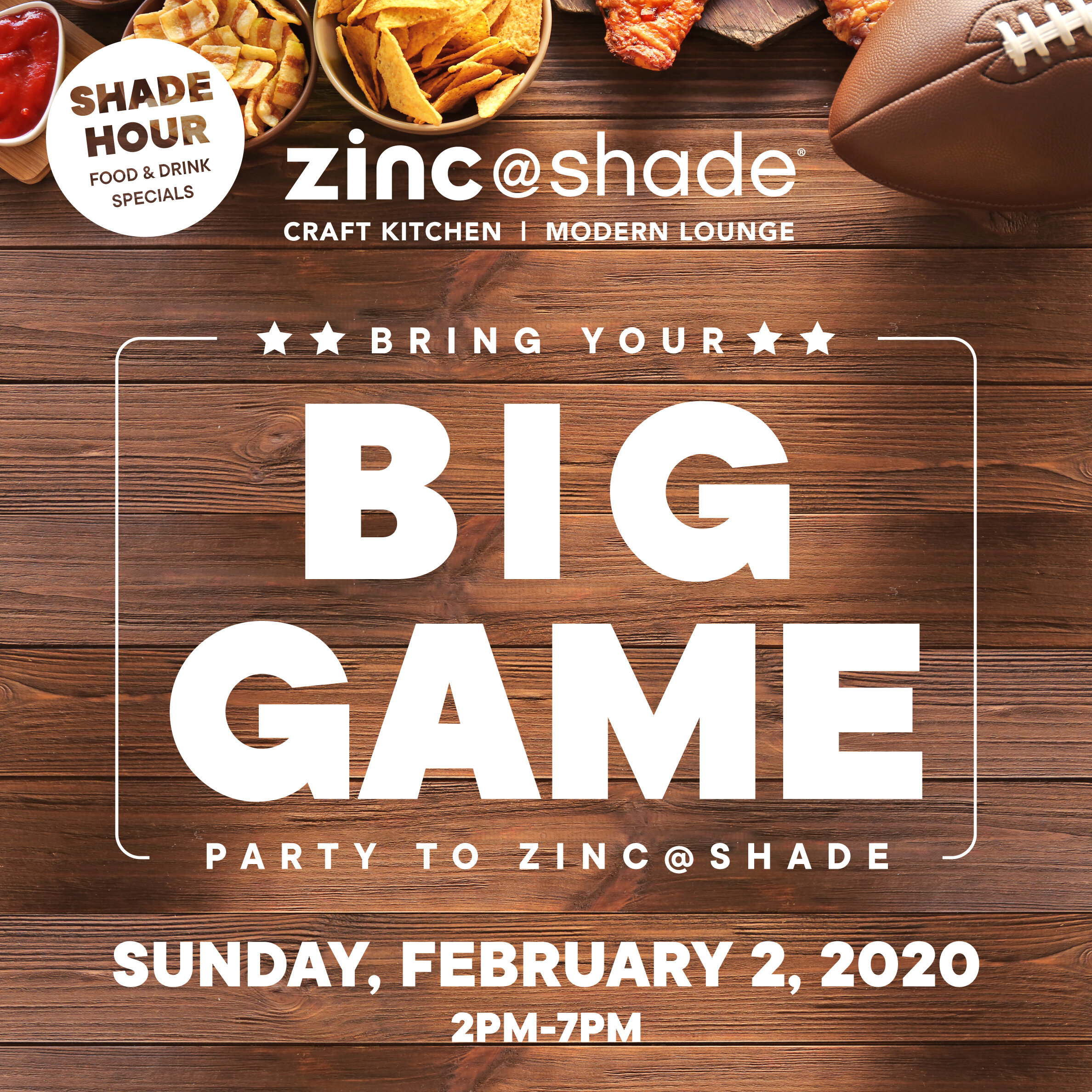 Shade Hotel: BIG GAME Super Bowl Party