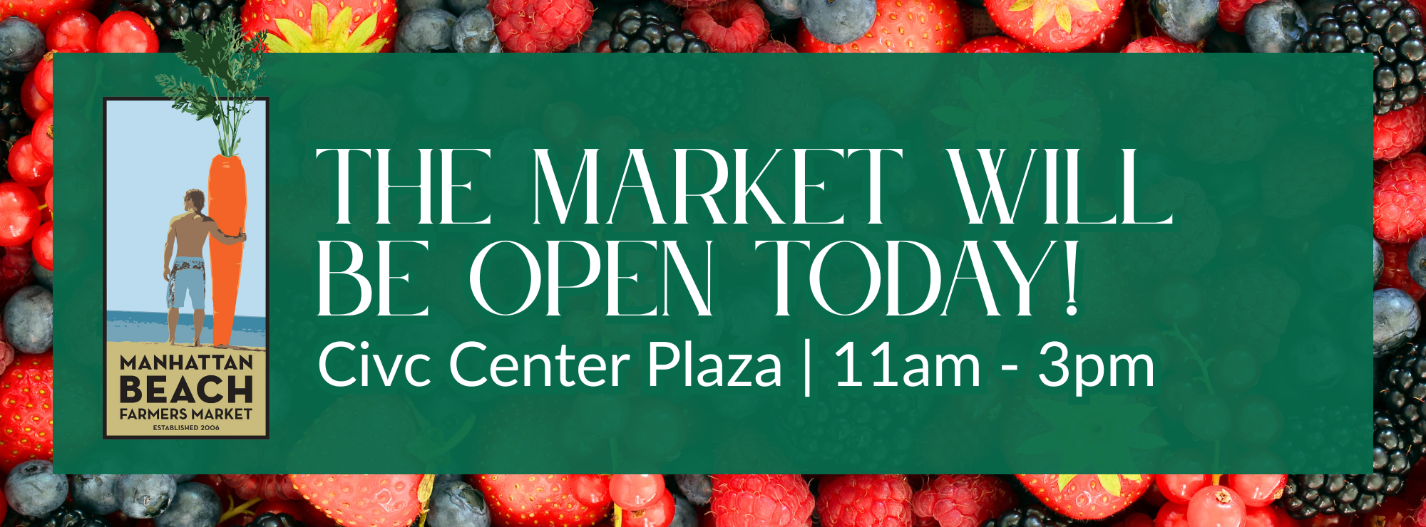 The Farmers Market is Open!