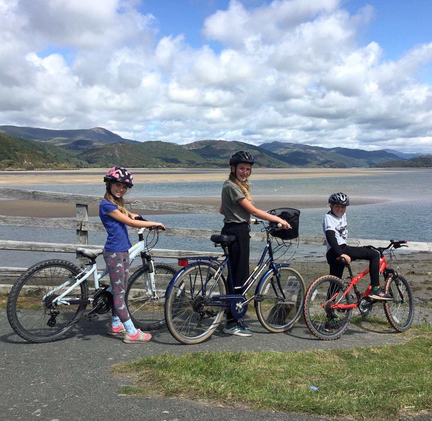 How does this sound for the perfect family bike ride? One flat, surfaced and virtually traffic-free cycle path. An estuary on one side, mountains on the other. A pub half way along the route and fish and chips on the beach at the end of the journey. 