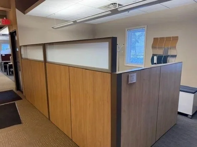 Teknion Cubicle Blue and Tan.jpg