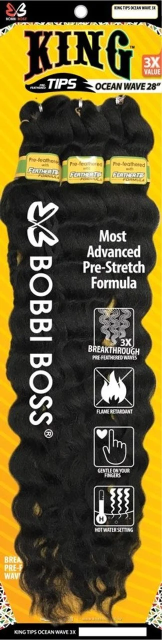 Bobbi Boss Pre Feathered Tips Ocean Wave 28" 3X
