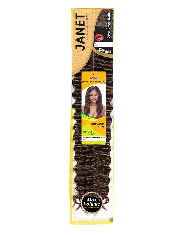 Janet Collection Human Hair Bulk Extension for braiding boho style New Deep Bulk