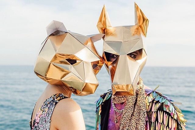 My kinda Masks - are you more bear or  hound? 🐻 🐕 &mdash;&mdash;&mdash;&mdash;&mdash;&mdash;&mdash;&mdash;&mdash;&mdash;&mdash;&mdash;&mdash;
From a carnivalish alternative bridal shoot a couple of years ago when me and @philippaevents along with @