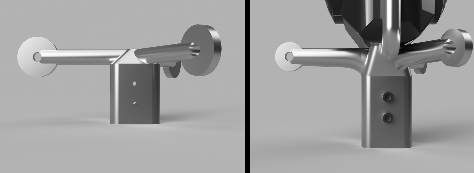 Evolution of parachute arm from v1 to v7 using FEA