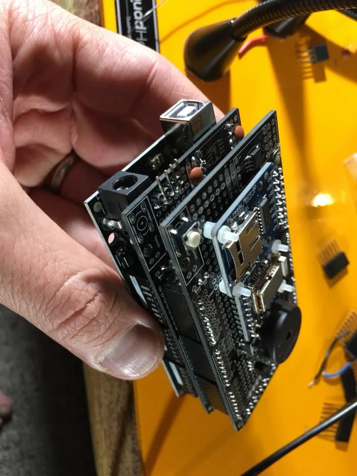 Autopilot Computer based on an Arduino Mega with two custom-fabricated shields