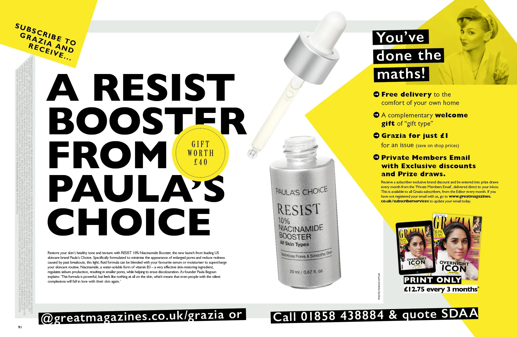 GRAZIA Subscription Spread