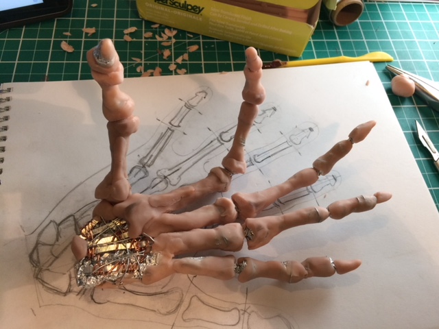  Spider hand construction 