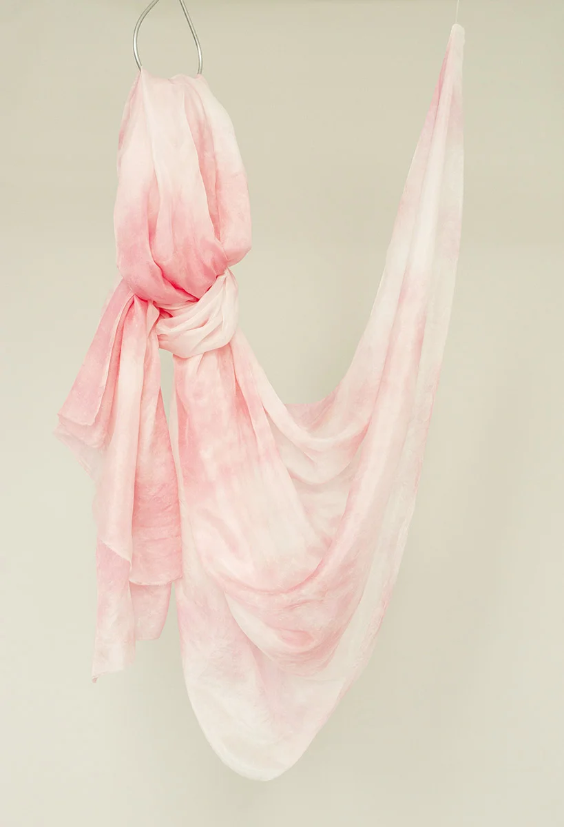 Silkscarf - handdyed - one of a kind