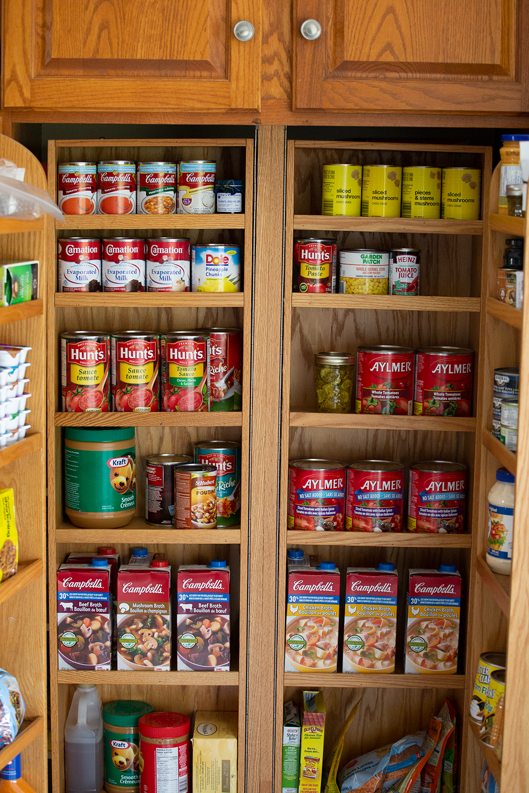 A well stocked pantry.