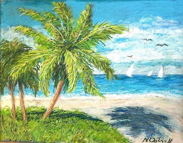 "Keys Scene"  11 x 14   Acrylic