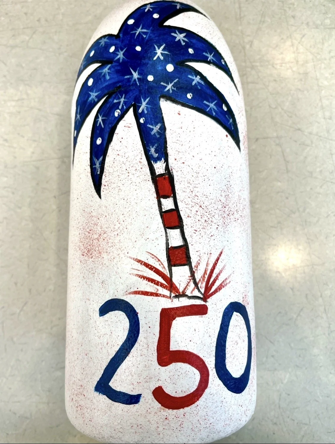 PAINTING CLASS: RED, WHITE &amp; BLUE 250 BUOY
