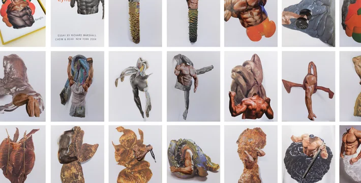 Body Reconstruction , 2015. Magazine cutouts on book pages. Collage 11” x 5” each (30,5 x 37 cm each) Image courtesy of Ana Mas Project 
