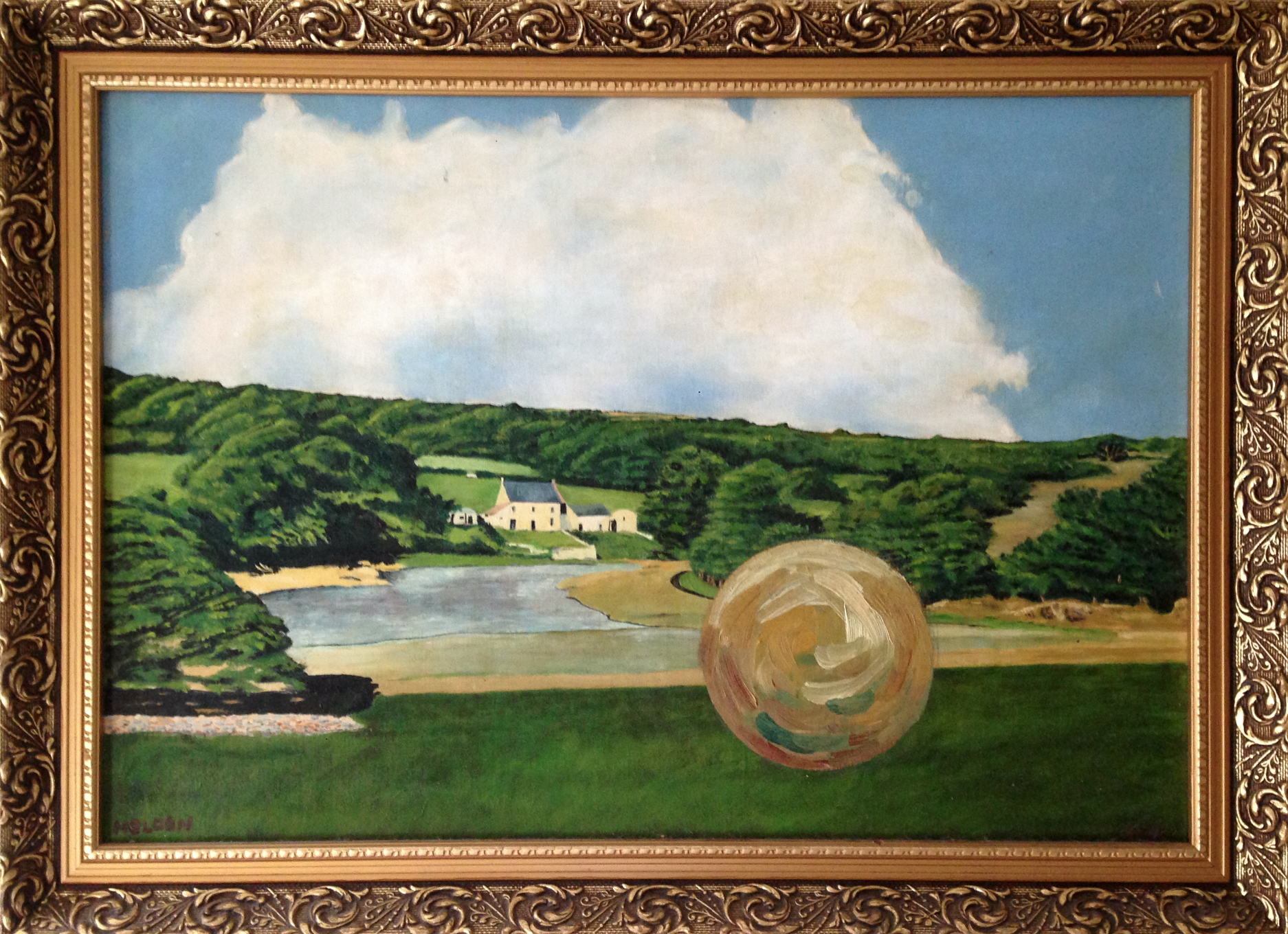 Boulder in Landscape (study in oils)_Andy Holden_2012.png