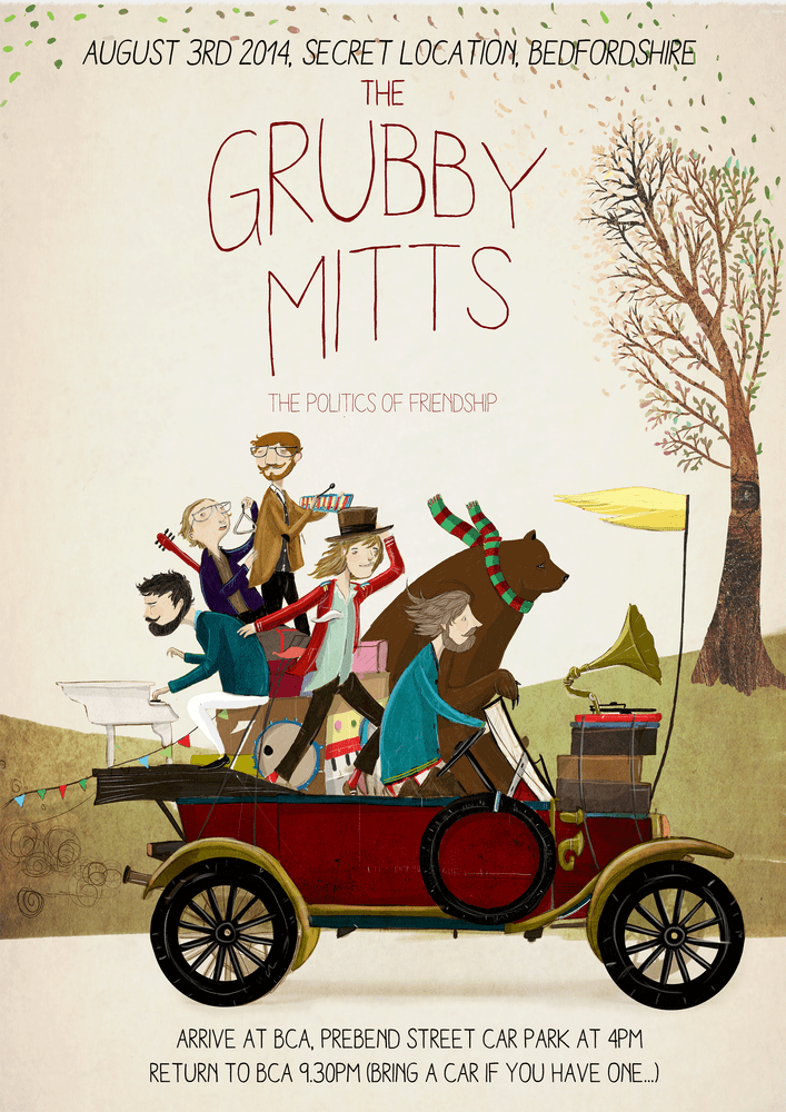 Grubby Mitts Politics of Friendship Print