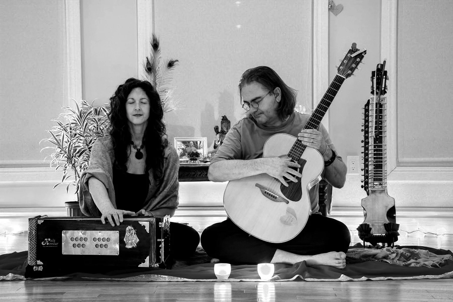 JandM with Instruments BW.jpg