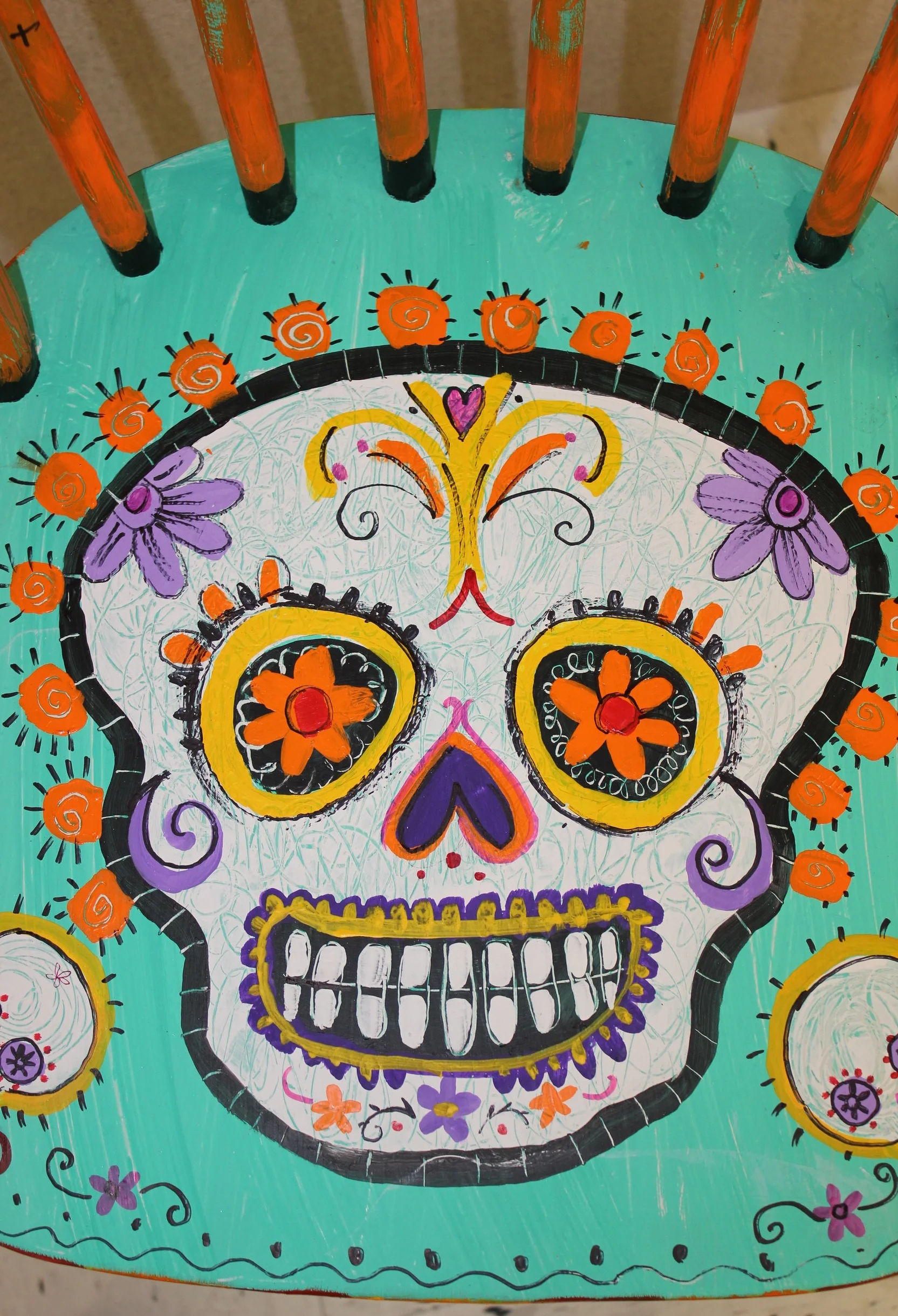 DAY OF THE DEAD CHAIR