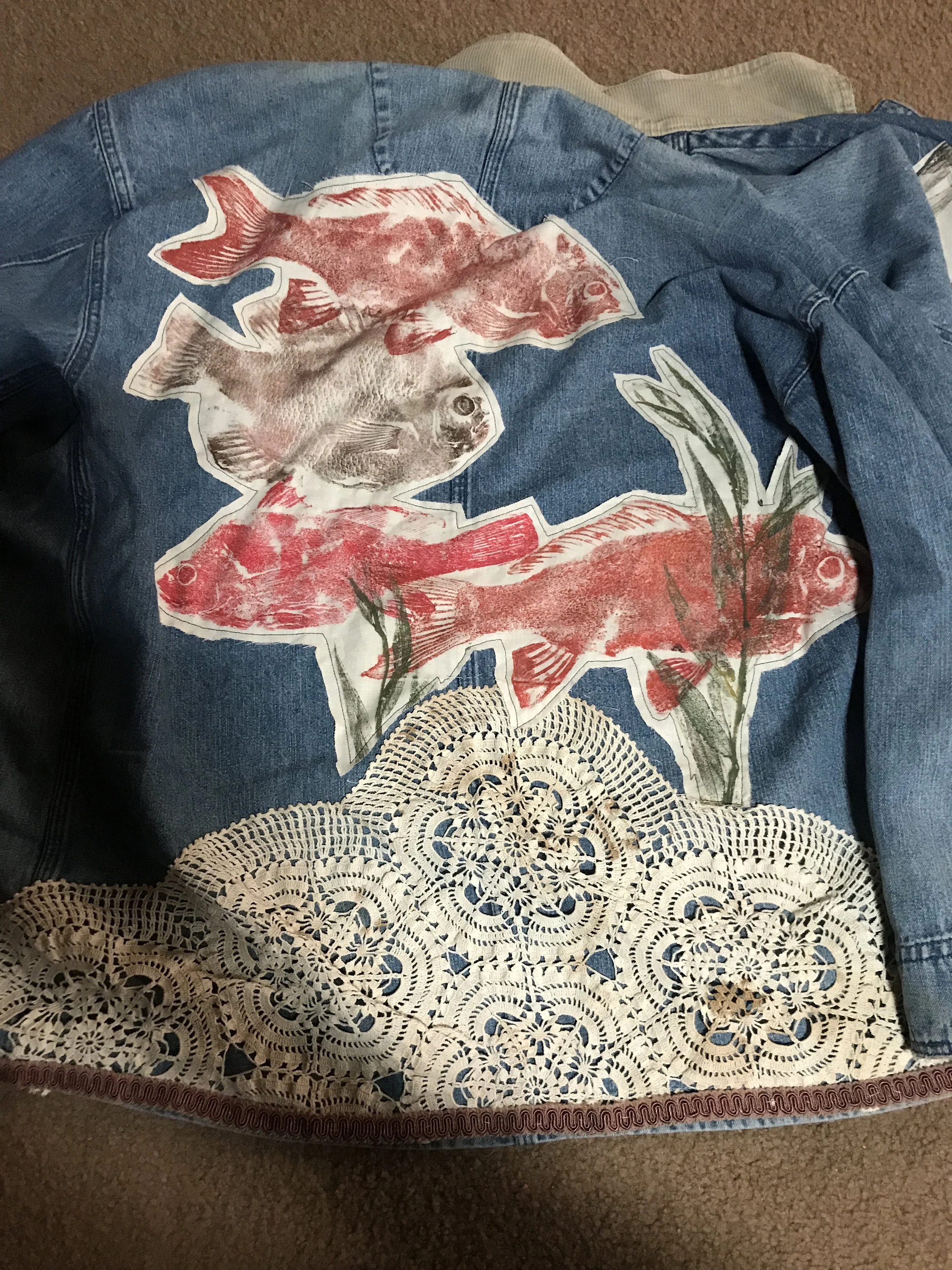 GYOTAKU PRINT FISH JACKET