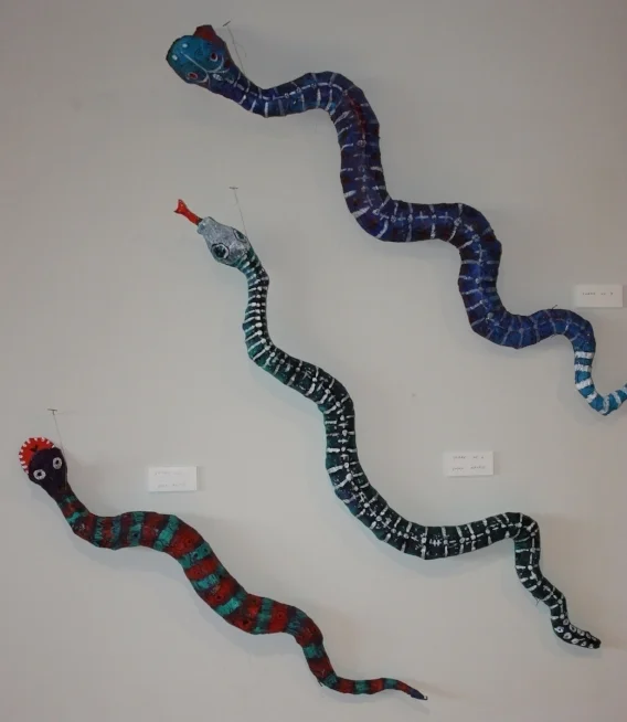PAPER MACHIE SNAKES